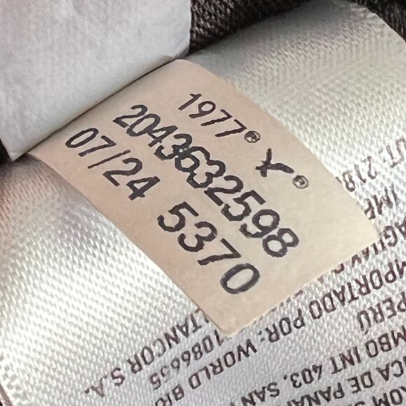 American Eagle Paper Bag Barrel Jeans Women's 8 Gray Stretch High Rise Corduroy - Picture 12 of 12